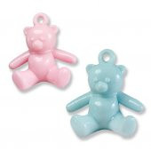 12 Adet 3,8cm Plastik Akrilik Ayıcık Biblo - 1