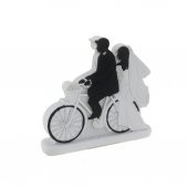 10cm Gelin Damat Biblo Bisiklette 1 Adet - 1