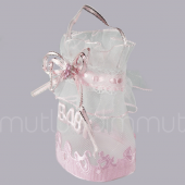 12 Adet 6x7cm Baby Yazılı Kumaş Hediyelik Çanta - 4