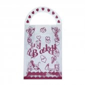 25 Adet 7x13cm Baby Yazılı Asetat Çanta - 4