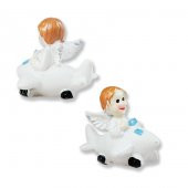 12 Adet 3cm Uçakta Melek Kanatlı Bebek Biblo - 1
