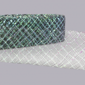 4,5cm X 25metre Simli Baklavalı Gren Esnek Kurdela - 1