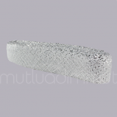 4,5cm X 25metre Simli Baklavalı Gren Esnek Kurdela - 6