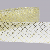 4,5cm X 25metre Simli Baklavalı Gren Esnek Kurdela - 10