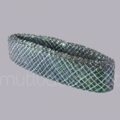 4,5cm X 25metre Simli Baklavalı Gren Esnek Kurdela - 11