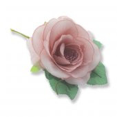 4 Adet 5,5cm Kumaş Çiçek Gül thumbnail 4