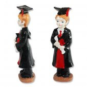 3 Adet 11cm Mezun Olmuş Erkek Biblo - 1