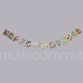Sincaplı Happy Birthday Flama Bayrak Banner - 1