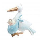 12 Adet 5.5cm Bebek Taşıyan Leylek Biblo - 2