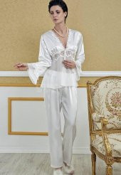 Versace 6111 Bayan 6 Lı Saten Takım - 3