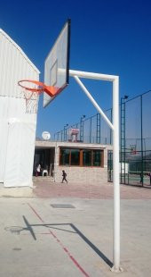 Adelinspor Basketbol Potası Yaylı Çember 105*180 12 mm Cam Panya - 6