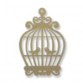 50 Adet 7x10cm Ahşap Kuş Kafesi Süs - 2