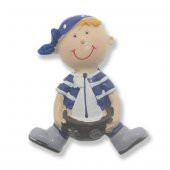 12 Adet Yelkenli Denizci Çocuk Biblo thumbnail 1