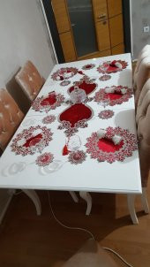 AMERİKAN KADİFE OVAL RUNNER SERVİS TAKIMI - 4