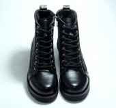 Kışlık Bağcıklı Fermuarlı Siyah Bot - 2