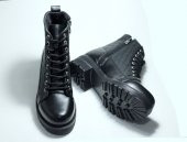 Kışlık Bağcıklı Fermuarlı Siyah Bot - 3