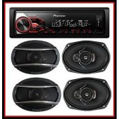 KOMPLE PIONEER SET !!! PIONEER MVH-08UB+PIONNER TS-A6966S OTO KAYIK HOPARLÖR - 1