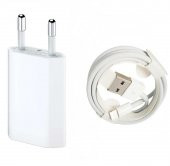 Apple iPhone 5 Şarj Aleti + Data Usb Kablo - 1