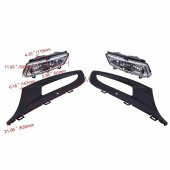 Vw polo 6r sis lambası farı ve far sis anahtarı çift duylu çerçeveli 2009 / 2014 - 2