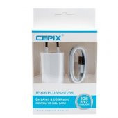 Cepix Apple İphone 6 Plus/6/5S/5C/5 Şarj + Usb Kablo - Cpx-632 - 1