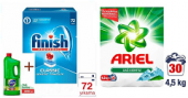 FİNİSH TABLET 72 Lİ + DOMESTOS DAĞ ESİNTİSİ 2000 GR +ARİEL TOZ ÇAMAŞIR DETERJANI DAĞ ESİNTİSİ 4,5 KG - 1