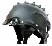 Tex 130 Kurukafa Çift Taraflı Nazi Mat Kask Motor Bisiklet Kaskı - 2