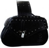 Tex 80 Deri Heybe Kilitli Motor Yan Çanta Takım Chopper Cruiser - 6