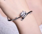 Frilly Trendy Lale 3.44ct Armut Kesim Bileklik (FKB17ZA) - 2