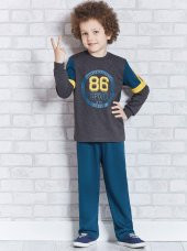 Roly Poly 1113 Erkek Çocuk Pijama  Takım 5-8 Yaş - 1