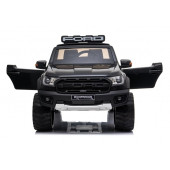 Lisanlı 24Volt Ford Akülü Araba Ford Ranger Raptor Pikap Çift Akü 4 Motorlu 2 Kişilik Tablet Ekran Metalik Siyah - 1