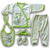 32139 LUXELINE - ORGANİK 100 PAMUK 5 Parça Zıbın takımı - 1