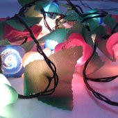 91289-3 YILBAŞI ÇAM AĞACI SÜSLEME IŞIKLARI GÜL ŞEKİLLİ - 1