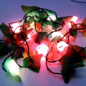 91289-3 YILBAŞI ÇAM AĞACI SÜSLEME IŞIKLARI GÜL ŞEKİLLİ - 2