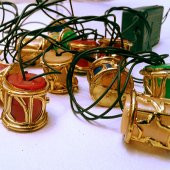 91289-6 YILBAŞI ÇAM AĞACI SÜSLEME IŞIKLARI FENER ŞEKİLLİ (ALTIN) - 3