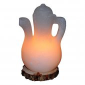 İbrik Şekilli Doğal Kaya Tuzu Lambası Çankırı Kablolu Ampullü Beyaz 5-7 Kg - 6