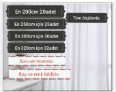 SATEN GÜNEŞLİK PERDE KREM-BEYAZ 10 CM FİYATIDIR - 2