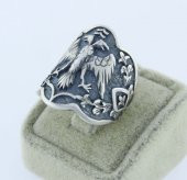 Orjinal Diriliş Ertuğrul Okçu Zihgir Gümüş Başparmak Yüzüğü thumbnail 2