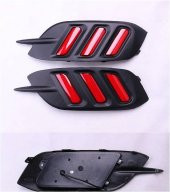 Oled Garaj Honda Civic Fc5 Arka Sis Farı Çizgili Model Kırmızı Piano Black - 4