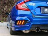 Oled Garaj Honda Civic Fc5 Arka Sis Ledi Üç Çizgi Siyah Smoke 2016-2020 - 1