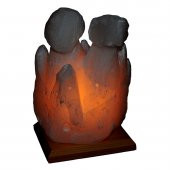 LokmanAVM İki Bacalı Peribacası Şekilli Doğal Kaya Tuzu Lambası Çankırı Kablolu Ampullü Beyaz 4 - 5 Kg - 6