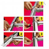 Pakas Balkon Çamaşır Kurutma Askısı Yuvarlak Küpeşte Pks 01 Bronz - 4