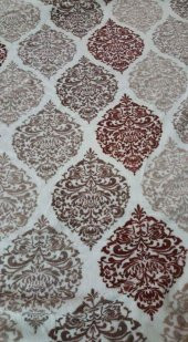 EVNEŞE KAYMAZ TABAN VELSOFT LASTİKLİ HALI ÖRTÜSÜ SİLİKON TABAN 6 m2 - 1