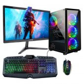 Turbox Tx387 i7 860 8GB Ram 256GB SSD 1TB HDD 4GB Ekran Kartı 21.5 inç Monitör Masaüstü Oyun Bilgisayarı - 1