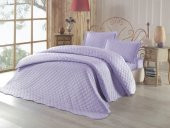 Clasy Sare Lila Çift Kişilik Yatak Örtüsü - 1