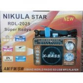 Nikula Star Şarjlı Radyo Müzik Çalar USB TF AUX RDL-2025 - 8