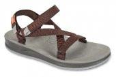 LIZARD SLY SKIN KAHVE SANDALET - 2