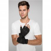 HZTG3002 TF Operasyonel Yarım Parmak Eldiven Siyah M - 1