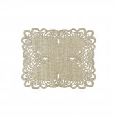 Deri Üzeri Sim İşlemeli Tabak Altı Runner - 1