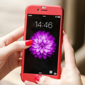 iPhone 8 360 Derece Kılıf Full Koruma + Kırılmaz Camlı - 1