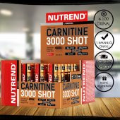 NUTREND L-Carnitine SHOT 3000mg 20 Ampül L-Karnitin + HEDİYE - 1